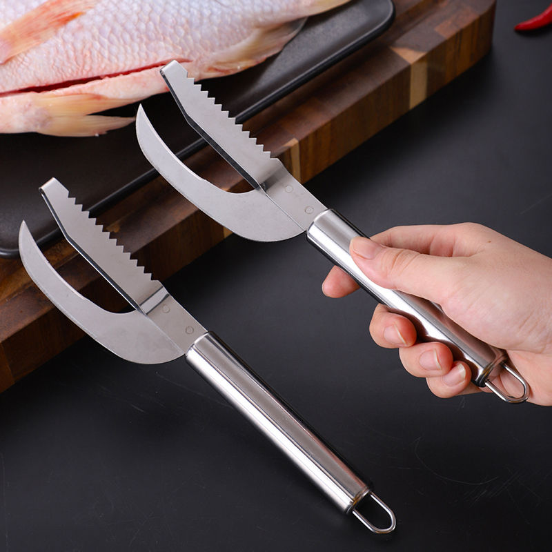 KnifeFish - Faca Inoxidável 3 em 1 para Limpeza de Peixe