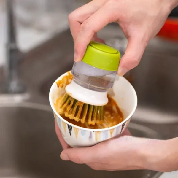 Escova Mágica Com Dispenser CLEANMAX - Facilite sua Vida na Cozinha