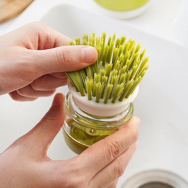 Escova Mágica Com Dispenser CLEANMAX - Facilite sua Vida na Cozinha