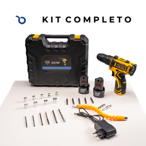Parafusadeira Elétrica a Bateria + Kit de Acessórios