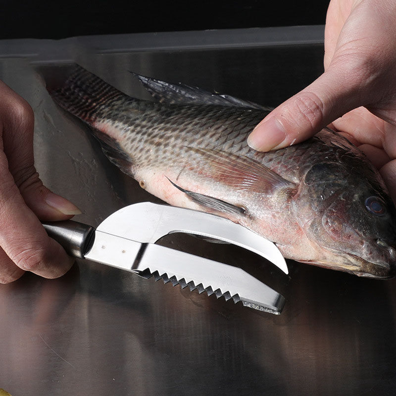 KnifeFish - Faca Inoxidável 3 em 1 para Limpeza de Peixe