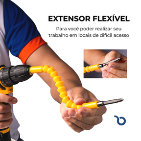 Parafusadeira Elétrica a Bateria + Kit de Acessórios